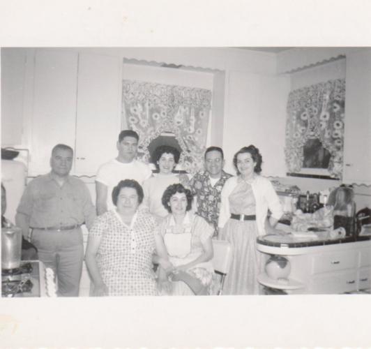 With Family after Enlisting 1952