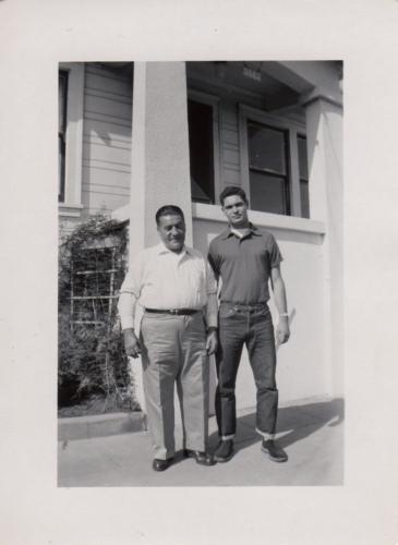 Dad with Nonno 1952